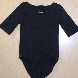 Justice sz12 fitted black short sleeve shirt